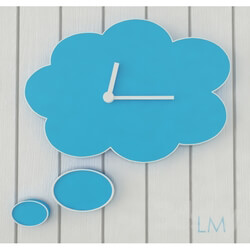 Other decorative objects - Cloud clock 