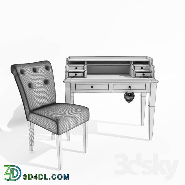 Table _ Chair - Soft Chair Cambridge and Desk Sebastien