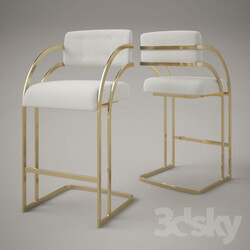 Chair - Fabulous Brass Bar Stool 