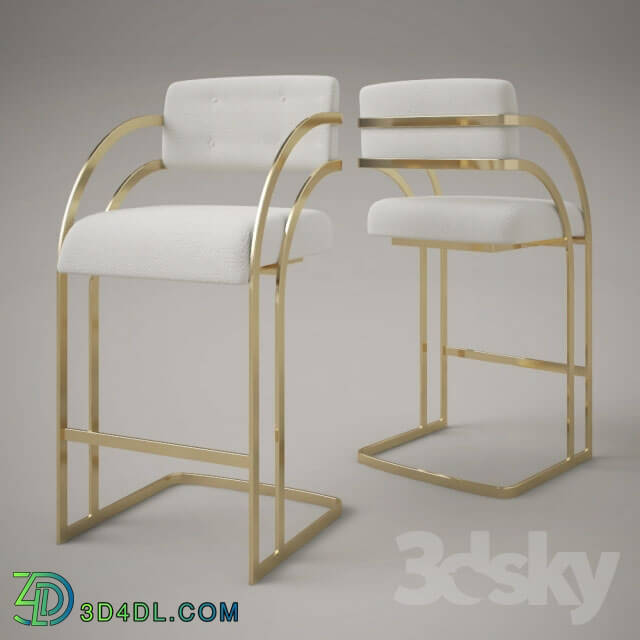 Chair - Fabulous Brass Bar Stool