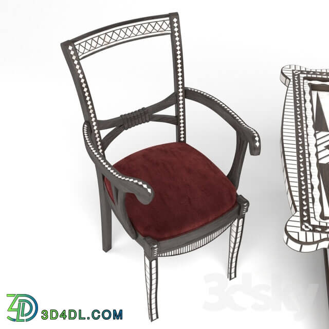 Table _ Chair - chair_ oriental_ middle eastern_ ottoman