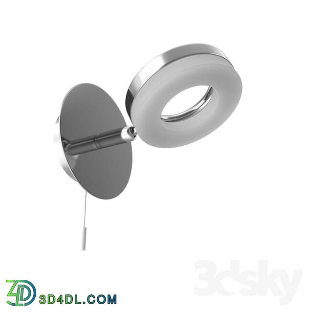 Wall light - 94756 LED spot GONARO_ 1х3_8W _LED__ steel_ chrome _ plastic_ white