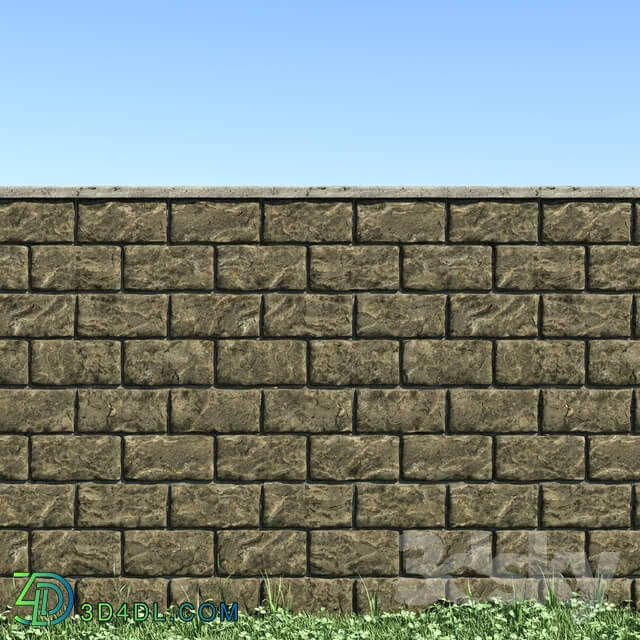 Stone - Stone Wall 3D Model