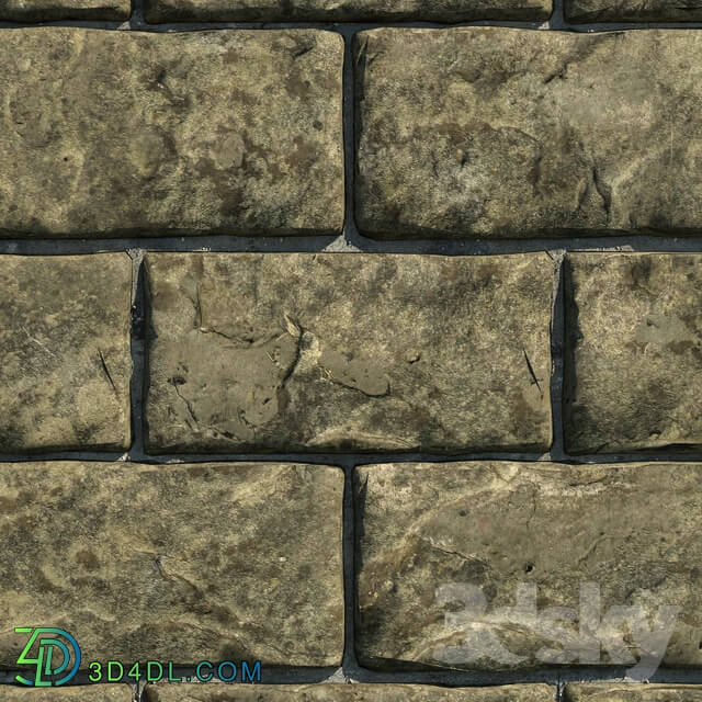 Stone - Stone Wall 3D Model