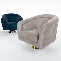 Arm chair - Jonathan Adler Bacharach Swivel Chair 