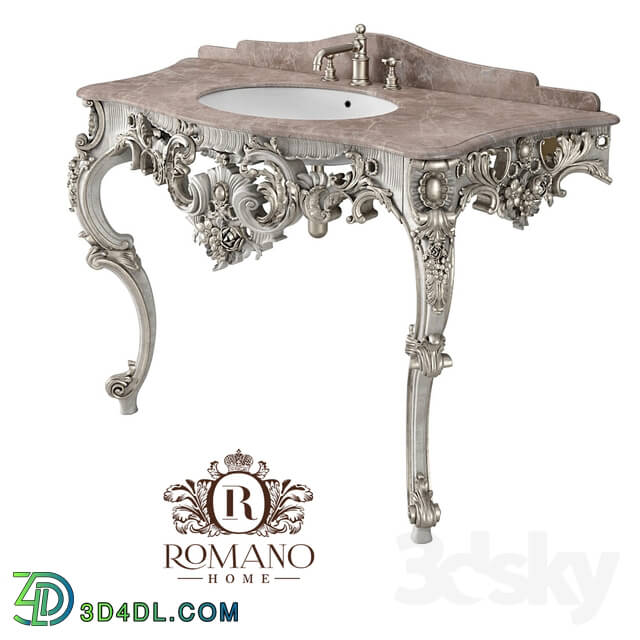 Bathroom furniture - _OM_ Isabella Bathroom Console _2 legs_ Romano Home