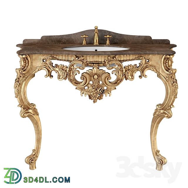 Bathroom furniture - _OM_ Isabella Bathroom Console _2 legs_ Romano Home