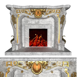 Fireplace - Fire Place Classic Gold 