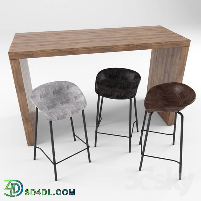 Table _ Chair - Zac Or Zeil Leatherette Counter Stool