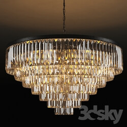 Ceiling light - GRAMERCY HOME - ADAMANT 7 RING CHANDELIER CH015-33-ABG 