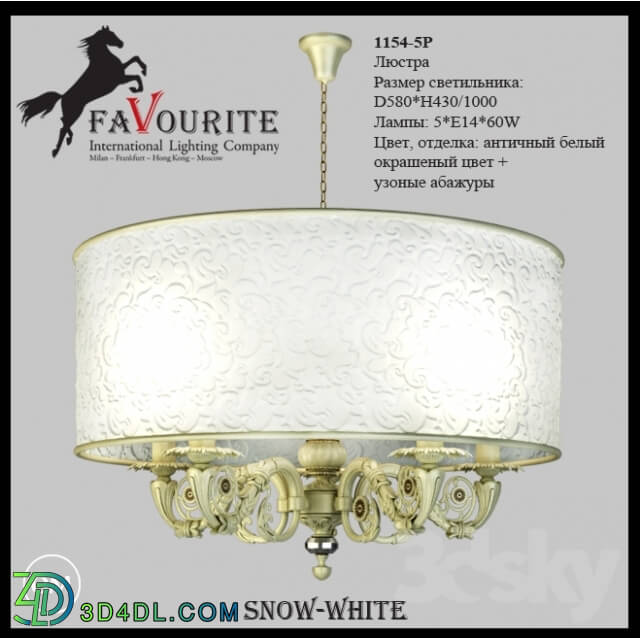 Ceiling light - Favourite chandelier 1154-5 p