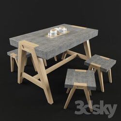 Table _ Chair - Table _ stools 