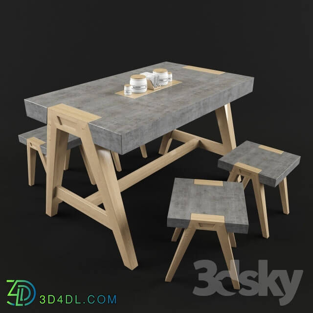 Table _ Chair - Table _ stools