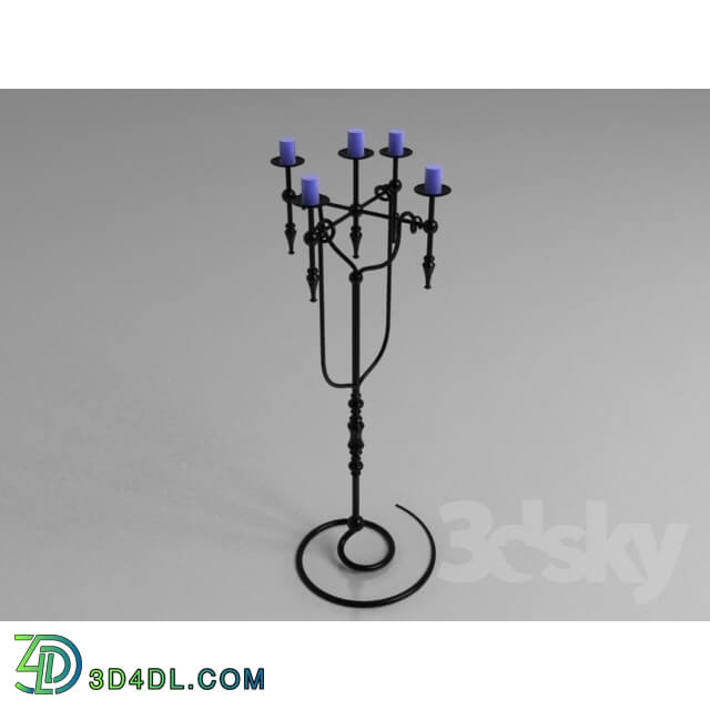 Other decorative objects - Candlestick-chandelier