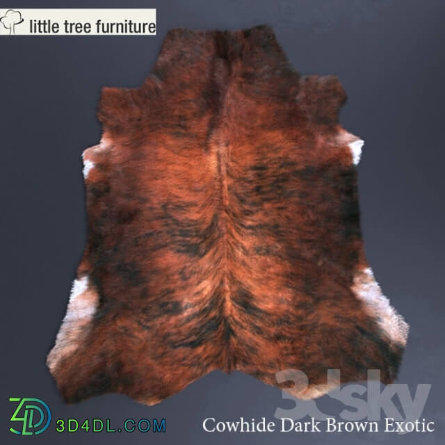 Carpets - Cowhide  Dark Brown Exotic