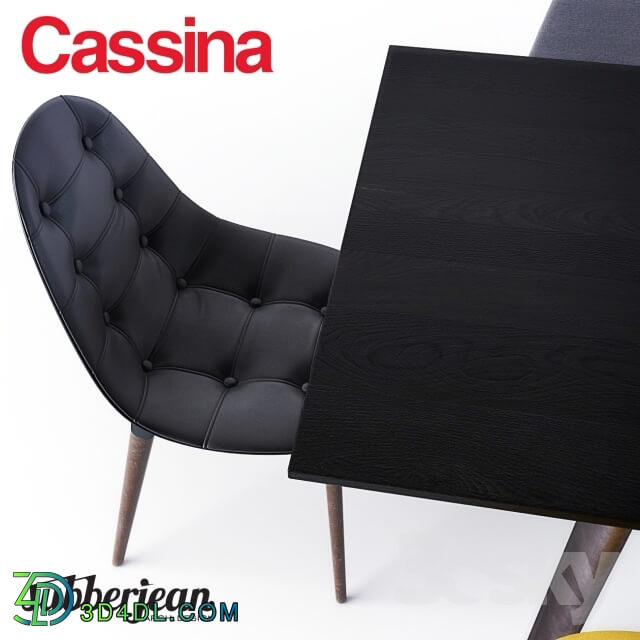 Table _ Chair - Cassina Caprice Chairs _ LC6 Table