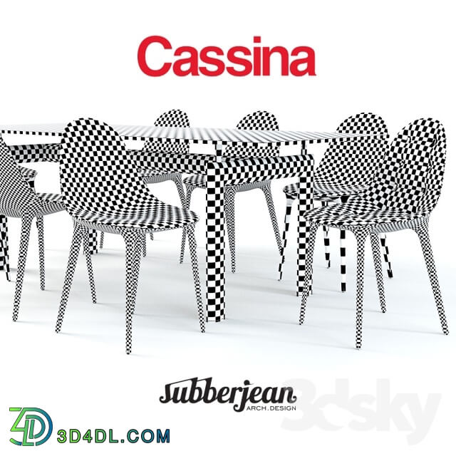 Table _ Chair - Cassina Caprice Chairs _ LC6 Table