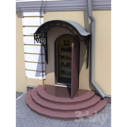 Other architectural elements - Porch with a forged cover 