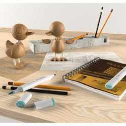 Other decorative objects - Sets of desktop accessories 
