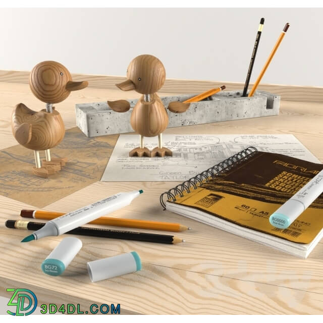 Other decorative objects - Sets of desktop accessories