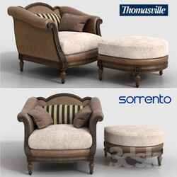 Arm chair - Thomasville_ chair and ottoman Sorrento 