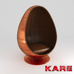 Arm chair - Armchair swivel Eye Ball Copper 