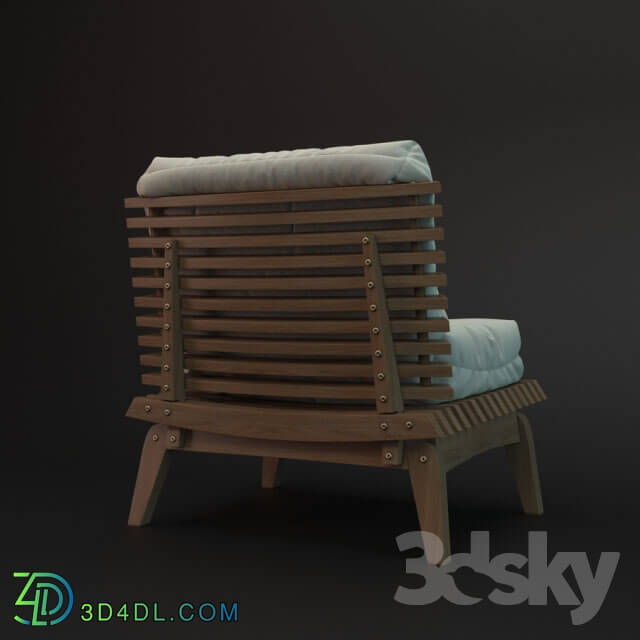 Arm chair - Wood Armchair