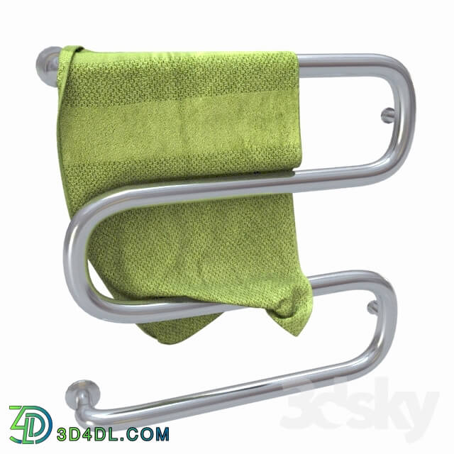 Towel rail - Heated towel rail with towel