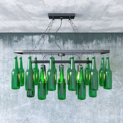 Ceiling light - Pendant Lamp Beer Bottles by Kare Design 
