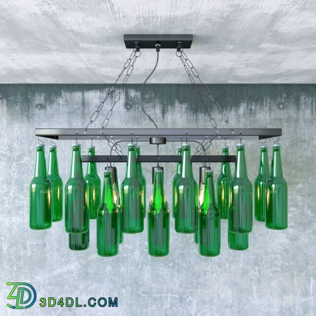 Ceiling light - Pendant Lamp Beer Bottles by Kare Design