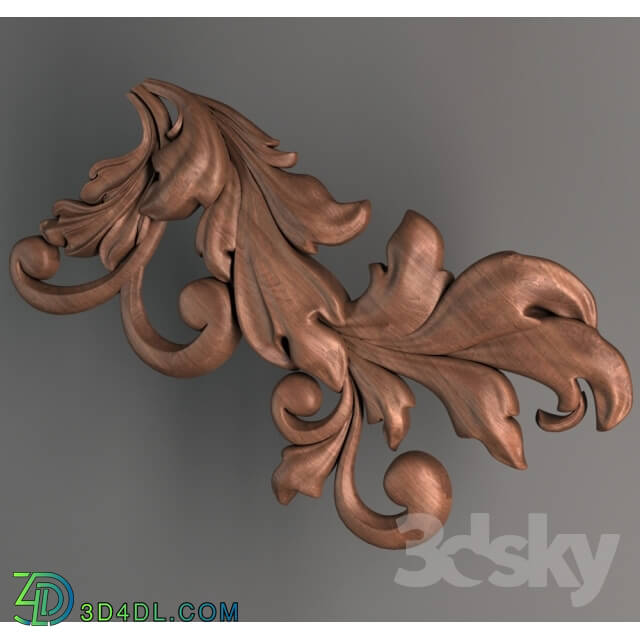 Decorative plaster - carved element 4