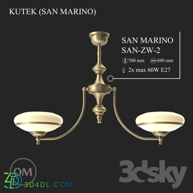 Ceiling light - KUTEK _SAN MARINO_ SAN-ZW-2