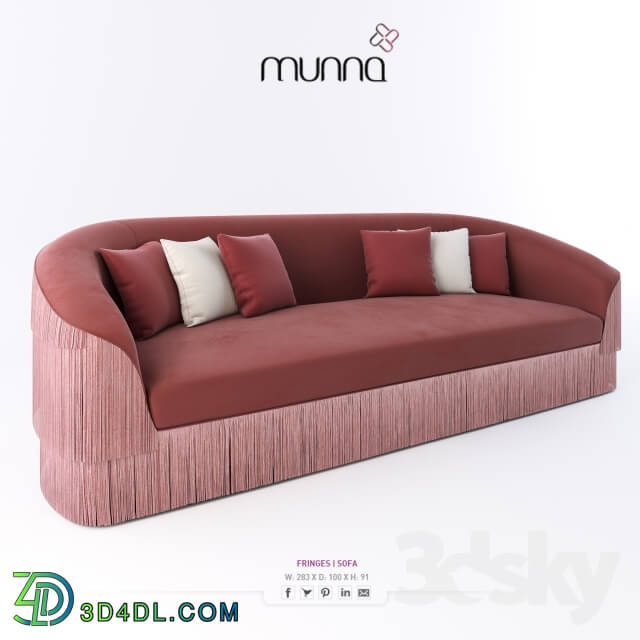 Sofa - Munna_ Fringes Sofa