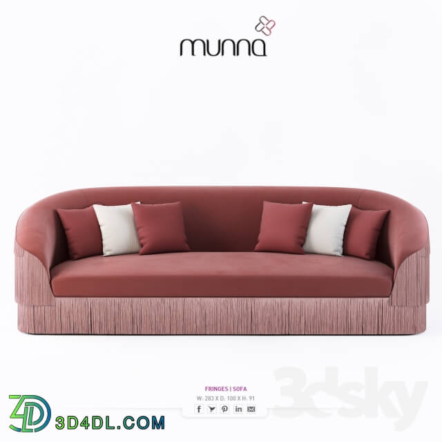 Sofa - Munna_ Fringes Sofa