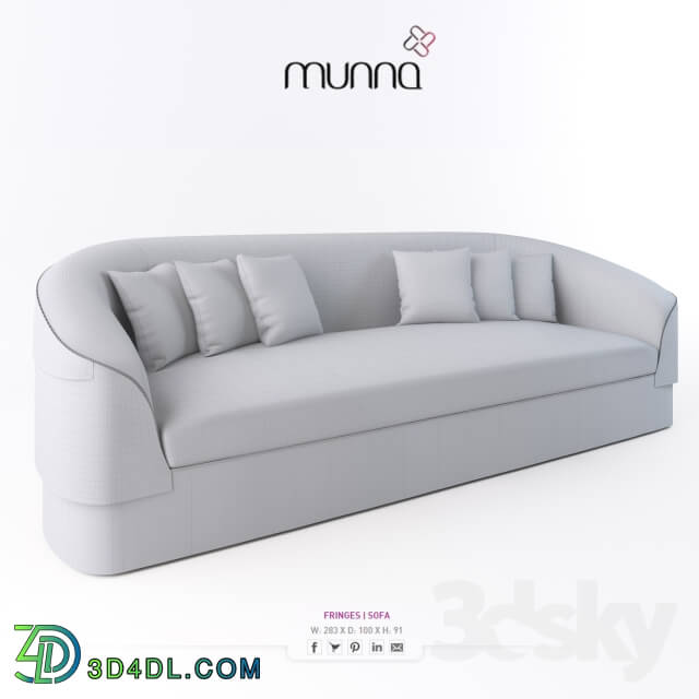 Sofa - Munna_ Fringes Sofa