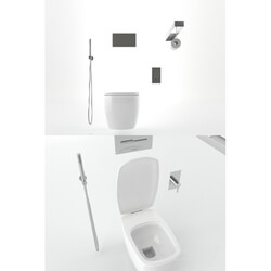 Toilet and Bidet - Antonio Lupi _ Apage CER750WC 