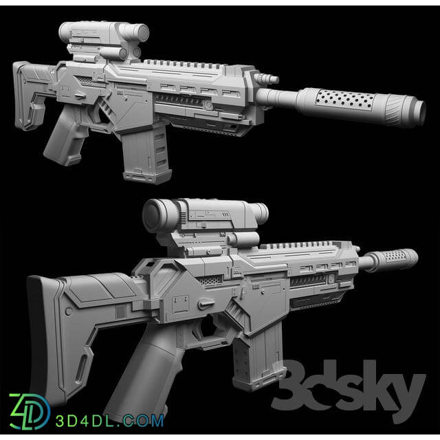 Weaponry - AX-7 Assault Rifle
