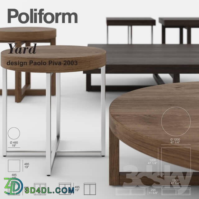 Table - POLIFORM. Yard coffee table