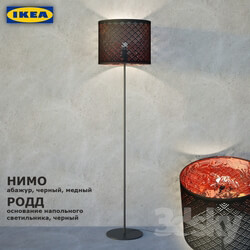 Floor lamp - Nimoy lampshade and base Roddy IKEA 