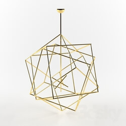 Ceiling light - Polyedres by Hubert le Gall 