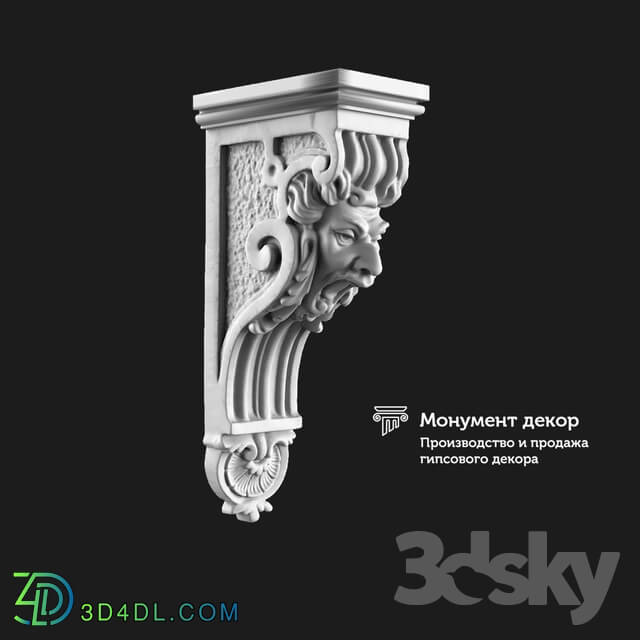 Decorative plaster - OM Bracket CT 07