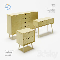 Sideboard _ Chest of drawer - A set of chests of design furniture workshop _Eight planers_ 