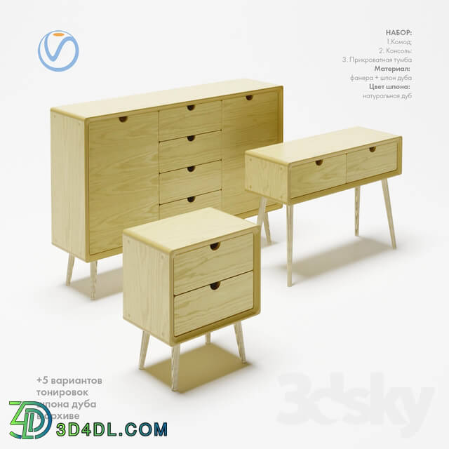 Sideboard _ Chest of drawer - A set of chests of design furniture workshop _Eight planers_