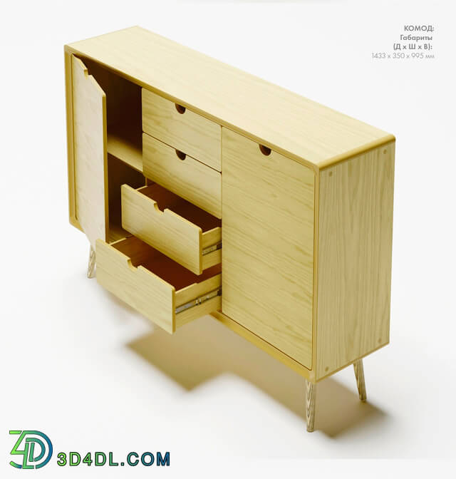 Sideboard _ Chest of drawer - A set of chests of design furniture workshop _Eight planers_