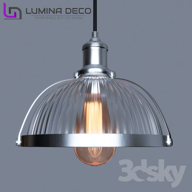 Ceiling light - _OM_ Pendant lamp Lumina Deco Brico chrome LDP 173-260 _CHR_