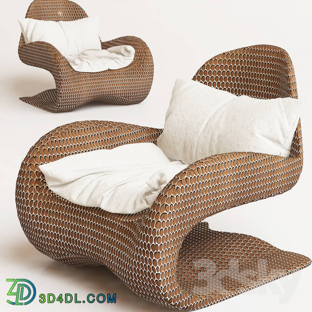 Arm chair - Creative Armchair with cozy pillow