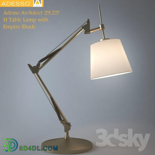 Table lamp - Adesso Architect 31 H Table Lamp with Empire Shade