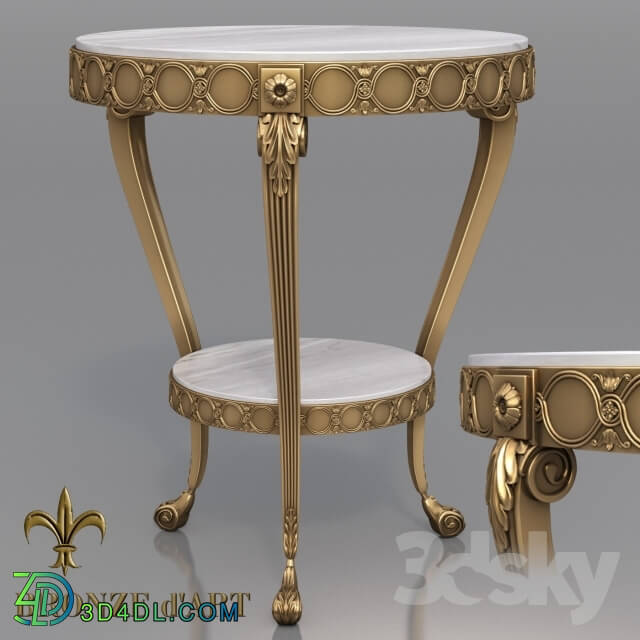 Table - Table Feuillage 1117 of Bronze d__39_Art