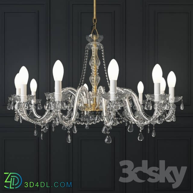 Ceiling light - Venetian chandelier Drylight S 12 from the studio _quot_Studio Stile Masiero_quot_