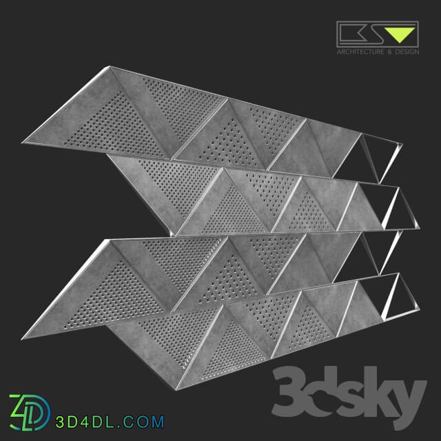 Other decorative objects - 3d panel fallup